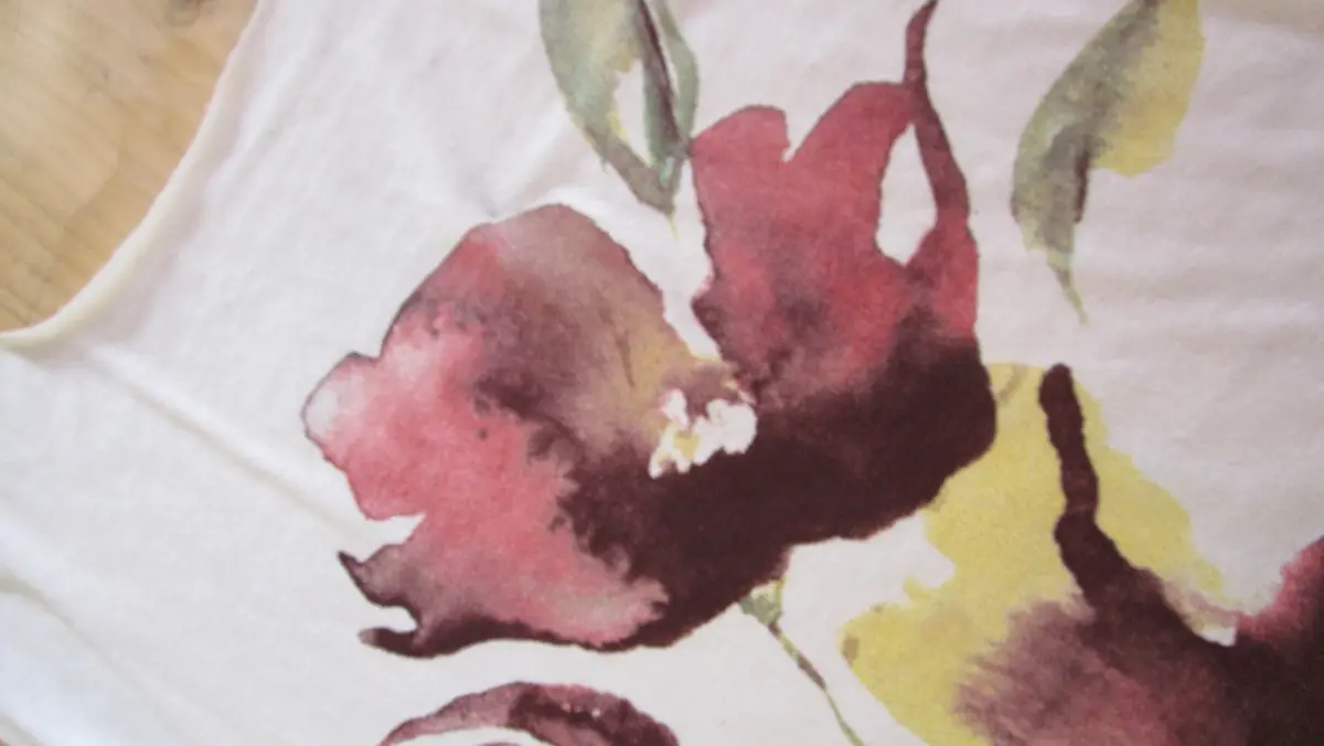 Stampa DTF: Stampa acquerello fiori su canotta